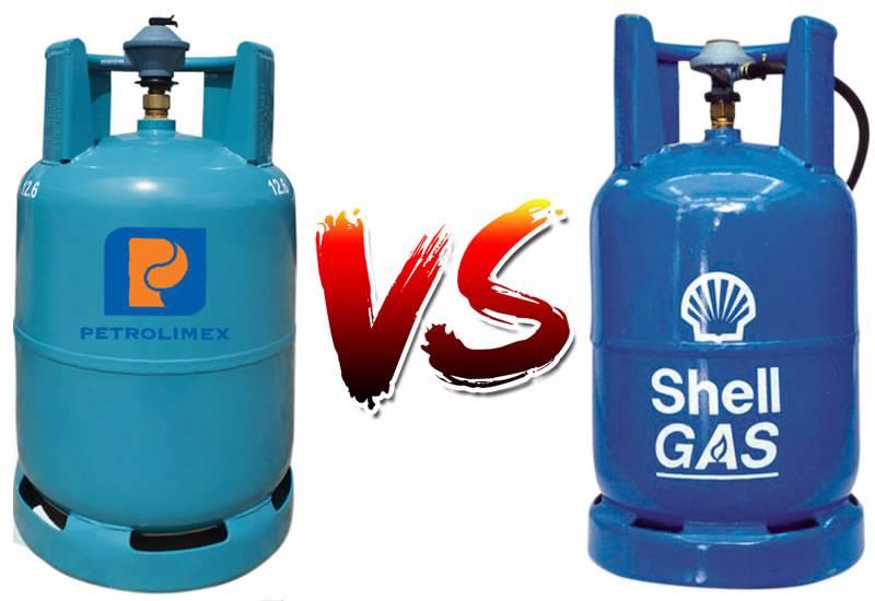 So sánh giá gas của thương hiệu gas Shell và gas Petrolimex